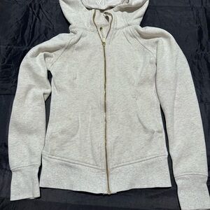 Lululemon Athletica Cream Zip-Up Hoodie